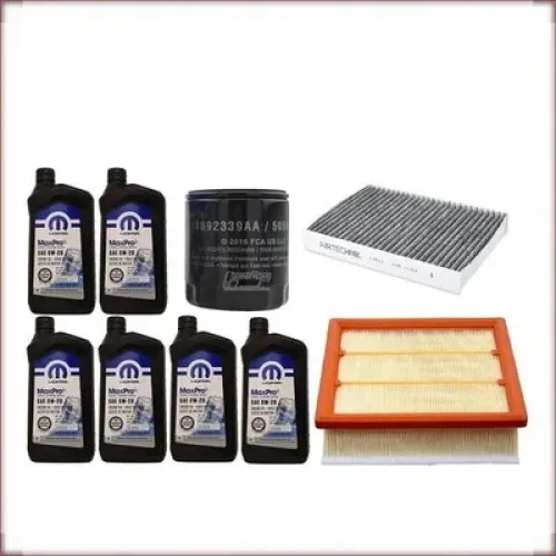 KIT D'HUILE MOPAR 0W-20 HUILE/FILTRE À AIR/FILTRE D'HABITACLE POUR JEEP COMPASS 2.4 R4 2018-2022