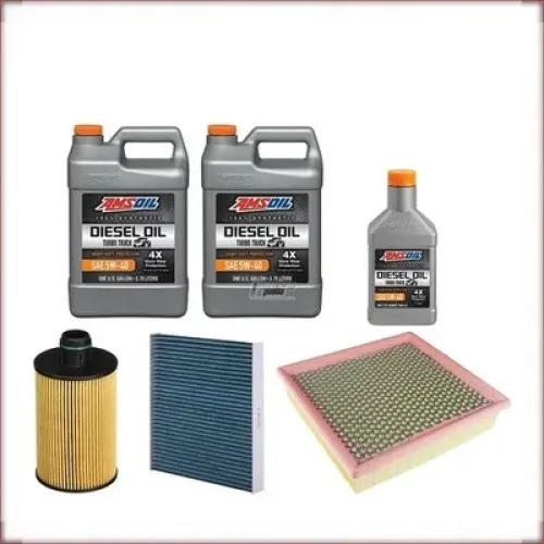 KIT OLIO AMSOIL 5W-40 + FILTRI OLIO, ARIA E ABITACOLO PER JEEP GRAND CHEROKEE 3.0 2011-2019
