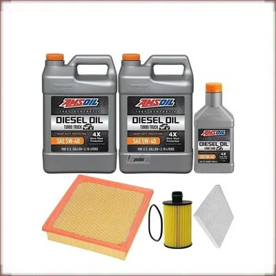 ZESTAW OLEJU AMSOIL 5W-40 + FILTRY OLEJU, POWIETRZA I KABINOWY DO JEEP GRAND CHE...