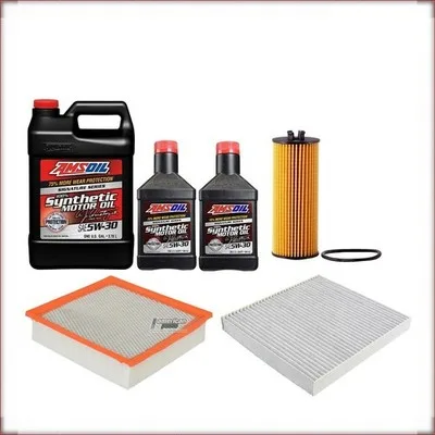 AMSOIL 5W-30 + FILTRY OLEJU, POWIETRZA I KABINOWY DO JEEP GRAND CHEROKEE 3.6 V6 ...