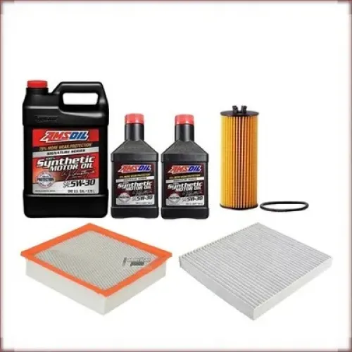 AMSOIL 5W-30 + FILTRY OLEJU, POWIETRZA I KABINOWY DO JEEP GRAND CHEROKEE 3.6 V6 2011-2012