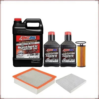 AMSOIL 5W-30 + FILTRY OLEJU, POWIETRZA I KABINOWY DO JEEP GRAND CHEROKEE 3.6 V6 ...