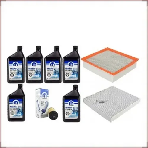 MOPAR 0W-20 + FILTRI OLIO, ARIA E ABITACOLO PER JEEP GRAND CHEROKEE 3.6 V6 2016-2022