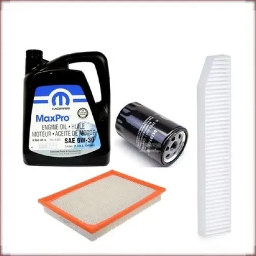 MOPAR 5W-30 + FILTRI OLIO, ARIA E ABITACOLO PER JEEP GRAND CHEROKEE 3.7 V6 2005-2006