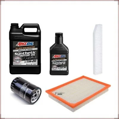 AMSOIL 5W-20 + FILTRY OLEJU, POWIETRZA I KABINOWY DO JEEP GRAND CHEROKEE 3.7 V6 ...