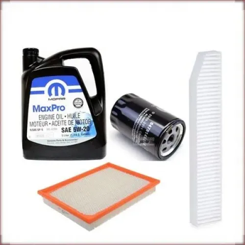 MOPAR 5W-20 + FILTRY OLEJU, POWIETRZA I KABINOWY DO JEEP GRAND CHEROKEE 3.7 V6 2007-2008
