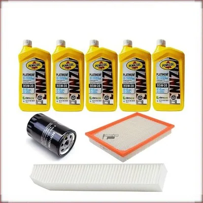 PENNZOIL 5W-30 + FILTRI OLIO, ARIA E ABITACOLO PER JEEP GRAND CHEROKEE 3.7 V6 20...