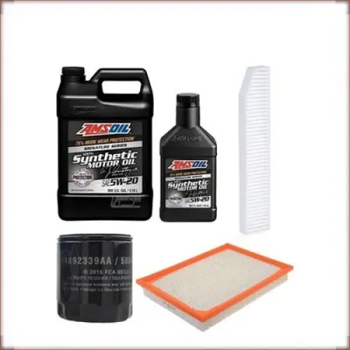 AMSOIL 5W-20 + FILTRY OLEJU, POWIETRZA I KABINOWY DO JEEP GRAND CHEROKEE 3.7 V6 2009-2010