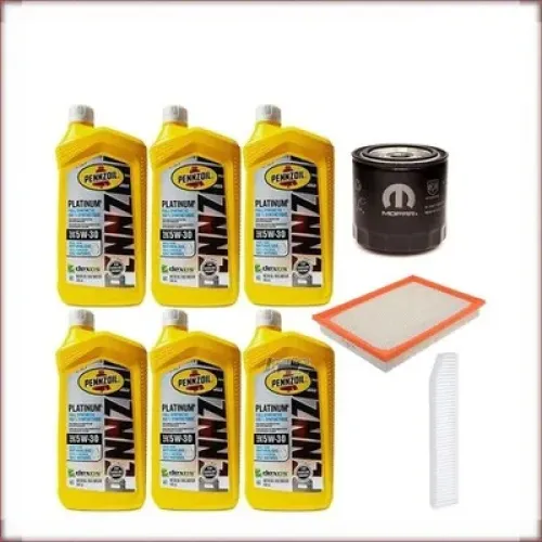 PENNZOIL 5W-30 + FILTRI OLIO, ARIA E ABITACOLO PER JEEP GRAND CHEROKEE 4.7 V8 1999-2001