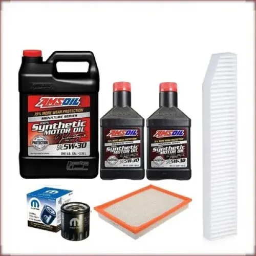 AMSOIL 5W-30 ÖL/LUFT/INNENRAUMFILTER FÜR JEEP GRAND CHEROKEE 4.7 V8 2005-2009