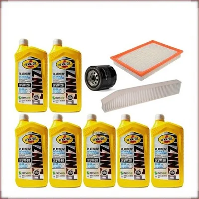 ZESTAW OLEJU PENNZOIL 5W-20 + FILTRY OLEJU, POWIETRZA I KABINOWY DO JEEP GRAND C...