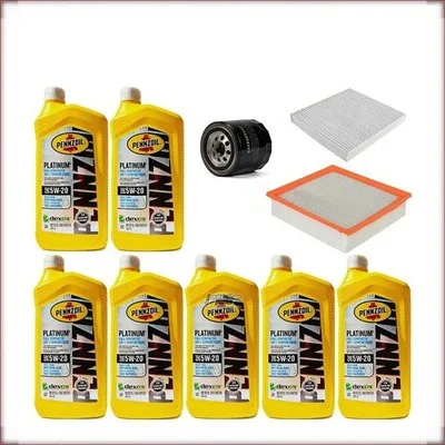 PENNZOIL 5W-20 + FILTRI OLIO, ARIA E ABITACOLO PER JEEP GRAND CHEROKEE 5.7 V8 20...