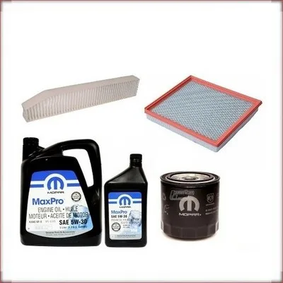 ZESTAW OLEJU MOPAR 5W-30 + ZESTAW FILTRÓW DO JEEP GRAND CHEROKEE 4,0 / 4.7 V8 19...