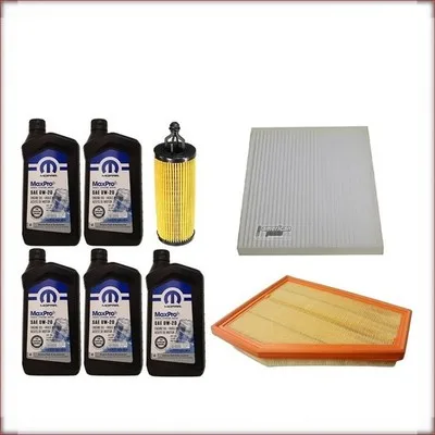 MOPAR 0W-20 + FILTRI OLIO, ARIA E ABITACOLO PER JEEP GRAND CHEROKEE L 3.6 V6 202...