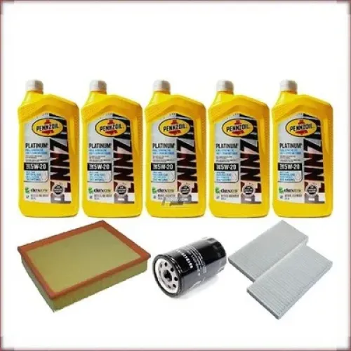 ZESTAW OLEJU PENNZOIL 5W-20 + FILTRY OLEJU, POWIETRZA I KABINOWY DO JEEP LIBERTY 3.7 V6 2009-2012