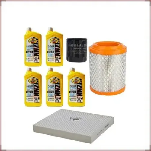 ZESTAW OLEJU PENNZOIL 5W-20 + FILTRY OLEJU, POWIETRZA I KABINOWY DO JEEP PATRIOT 2.0 R4 2011-2017