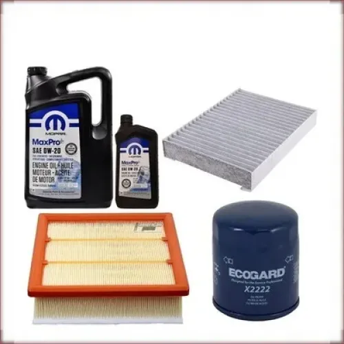 KIT OLIO MOPAR 0W-20 + FILTRI OLIO, ARIA E ABITACOLO PER JEEP RENEGADE 2.4 R4 2015-2021