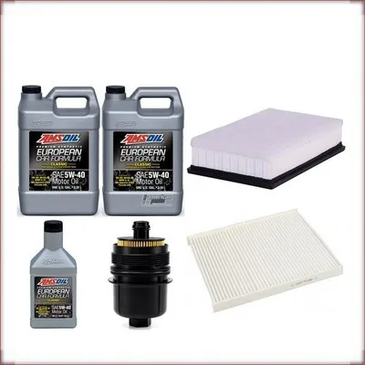 KIT OLIO AMSOIL 5W-40 + FILTRI OLIO, ARIA E ABITACOLO PER JEEP WRANGLER 3.0 2020...