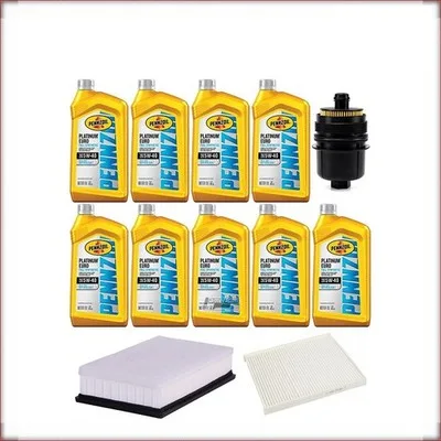 ZESTAW OLEJU PENNZOIL 5W-40 + FILTRY OLEJU, POWIETRZA I KABINOWY DO JEEP WRANGLE...