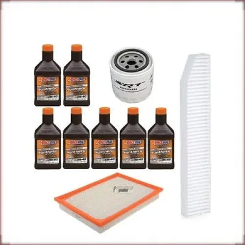 ÖLWECHSELSET AMSOIL 0W-40 ÖL/LUFT/INNENRAUMFILTER FÜR JEEP 6.1 V8 2009-2010