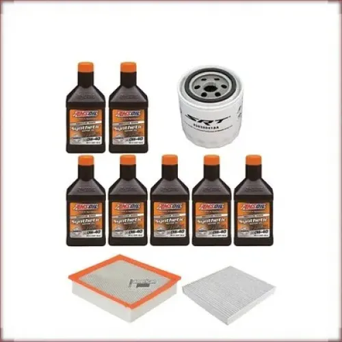 ÖLWECHSELSET AMSOIL 0W-40 ÖL/LUFT/INNENRAUMFILTER FÜR JEEP 6.4 V8 2012-2020
