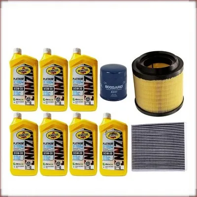 ZESTAW OLEJU PENNZOIL 5W-30 + FILTRY OLEJU, POWIETRZA I KABINOWY DO FORD BRONCO ...
