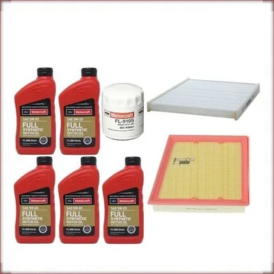 KIT OLIO MOTORCRAFT 5W-20 + FILTRI OLIO, ARIA E ABITACOLO PER FORD ECOSPORT 1.0 ...