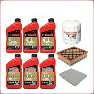 ZESTAW OLEJU MOTORCRAFT 5W-30 + FILTRY OLEJU, POWIETRZA I KABINOWY DO FORD EDGE ...