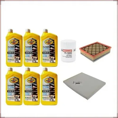 ZESTAW OLEJU PENNZOIL 5W-20 + FILTRY OLEJU, POWIETRZA I KABINOWY DO FORD EDGE 3.5 V6 2016-2020