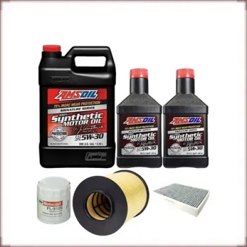 KIT OLIO AMSOIL 5W-30 + FILTRI OLIO, ARIA E ABITACOLO PER FORD ESCAPE 2.0 R4 2013-2019