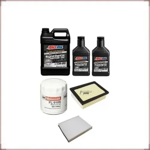 KIT OLIO AMSOIL 5W-20 + FILTRI OLIO, ARIA E ABITACOLO PER FORD ESCAPE 2.5 R4 2013-2019