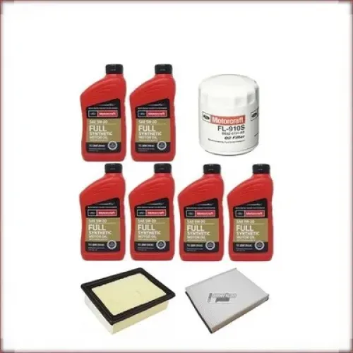KIT OLIO MOTORCRAFT 5W-20 + FILTRI OLIO, ARIA E ABITACOLO PER FORD ESCAPE 2.5 R4 2013-2019