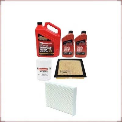 ZESTAW OLEJU MOTORCRAFT 5W-30 + FILTRY OLEJU, POWIETRZA I KABINOWY DO FORD F150 ...