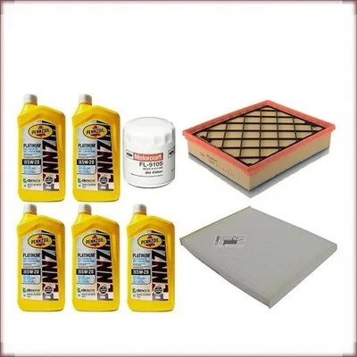 ZESTAW OLEJU PENNZOIL 5W-20 + FILTRY OLEJU, POWIETRZA I KABINOWY DO FORD FUSION ...