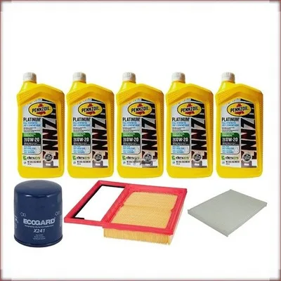 ZESTAW OLEJU PENNZOIL 0W-20 + FILTRY OLEJU, POWIETRZA I KABINOWY DO FORD FUSION ...