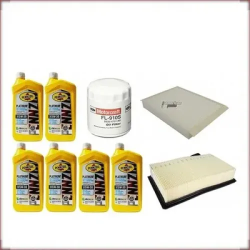 ZESTAW OLEJU PENNZOIL 5W-30 + FILTRY OLEJU, POWIETRZA I KABINOWY DO FORD MUSTANG 2.3 R4 2015-2020