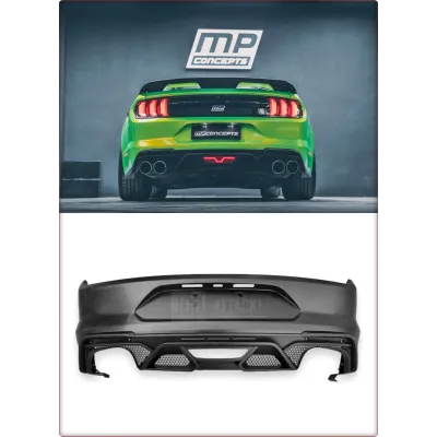 PARAURTI POSTERIORE COMPLETO + DIFFUSORE PER FORD MUSTANG 2015 - 2023 STILE GT50...