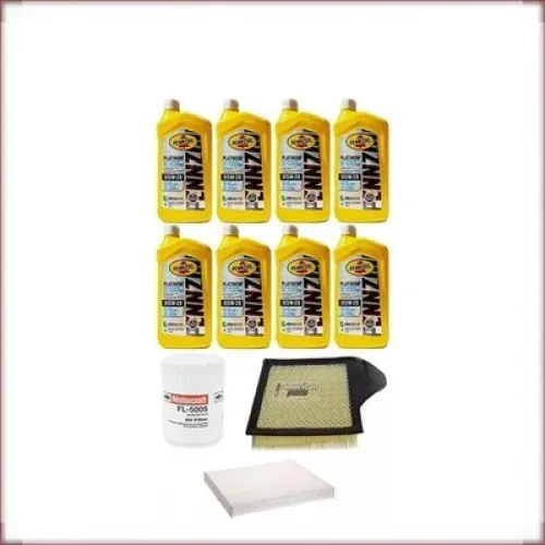 ZESTAW OLEJU PENNZOIL 5W-20 + FILTRY OLEJU, POWIETRZA I KABINOWY DO FORD MUSTANG 5.0 V8 2011-2014