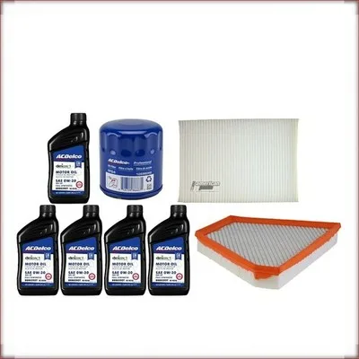 ACDELCO 0W-20 + FILTRI OLIO, ARIA E ABITACOLO PER CHEVROLET BLAZER 2.5 R4 2019-2...