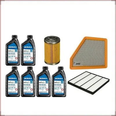 ACDELCO 5W-30 + FILTRI OLIO, ARIA E ABITACOLO PER CHEVROLET CAMARO 3.6 V6 2010-2...
