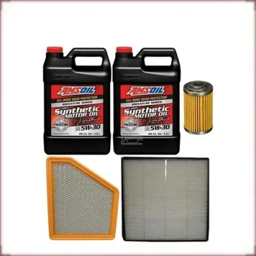 ÖLSET AMSOIL 5W-30 ÖL/LUFT/INNENRAUMFILTER FÜR CHEVROLET CAMARO 3.6 V6 2010-2015