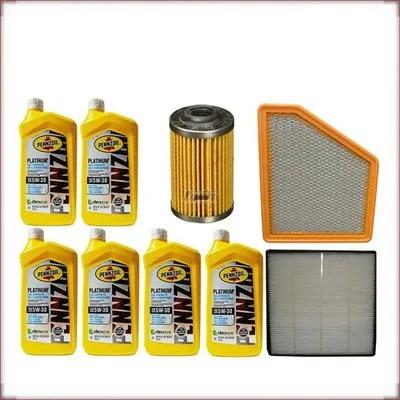 PENNZOIL 5W-30 + FILTRI OLIO, ARIA E ABITACOLO PER CHEVROLET CAMARO 3.6 V6 2010-...