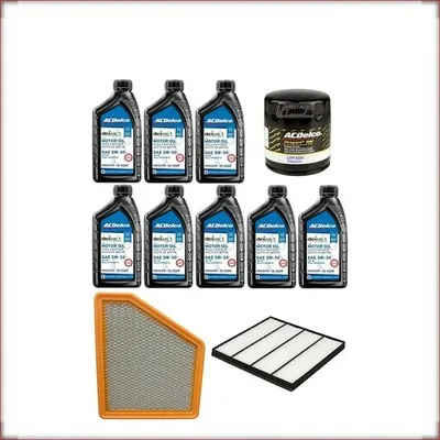 ACDELCO 5W-30 + FILTRI OLIO, ARIA E ABITACOLO PER CHEVROLET CAMARO 6.2 V8 2010-2...