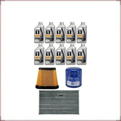 KIT OLIO MOBIL 1 0W-40 + FILTRI OLIO, ARIA E ABITACOLO PER CHEVROLET CORVETTE 6....