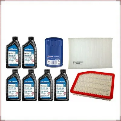 ACDELCO 5W-30 + FILTRY OLEJU, POWIETRZA I KABINOWY DO CHEVROLET SILVERADO 4.3 V6...