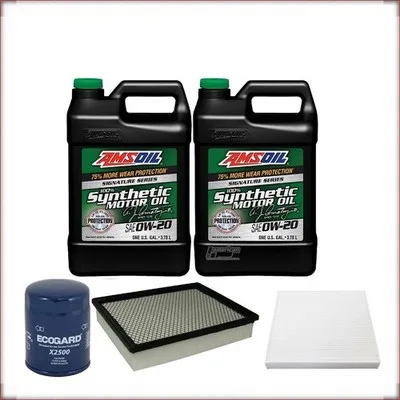 AMSOIL 0W-20 + FILTRY OLEJU, POWIETRZA I KABINOWY DO CHEVROLET SILVERADO 5.3 V8 ...