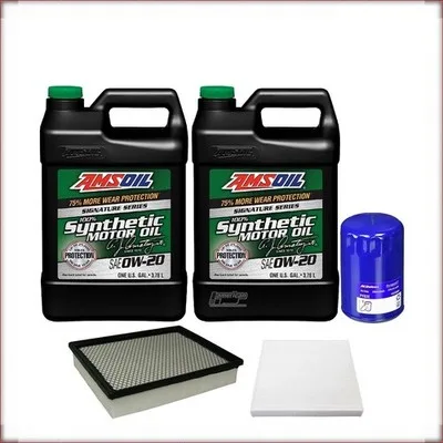 ÖLWECHSELSET AMSOIL 0W-20 ÖL/LUFT/INNENRAUMFILTER FÜR GMC YUKON 6.2 V8 2015-2020