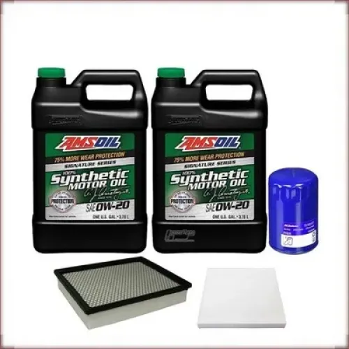 ÖLWECHSELSET AMSOIL 0W-20 ÖL/LUFT/INNENRAUMFILTER FÜR GMC YUKON 6.2 V8 2015-2020