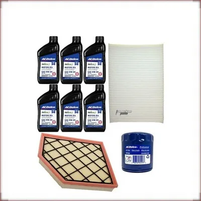 ZESTAW OLEJU ACDELCO 0W-20 + FILTRY OLEJU, POWIETRZA I KABINOWY DO CADILLAC CT5 ...