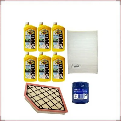 ZESTAW OLEJU PENNZOIL 0W-20 + FILTRY OLEJU, POWIETRZA I KABINOWY DO CADILLAC CT5...